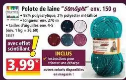 Norma Pelote de laine starlight offre