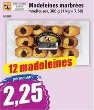 Norma Madeleines marbrées offre
