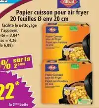 Norma Albal - papier cuisson pour air fryer 20 feuilles 0 env 20 cm offre