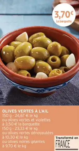 Intermarché Contact OLIVES VERTES À L'AIL offre