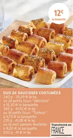 Intermarché Contact DUO 24 SAUCISSES COSTUMÉES offre