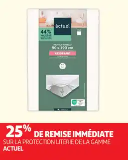 Auchan Actuel protège-matelas offre