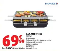 Auchan LAGRANGE Raclette offre