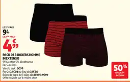 Auchan INEXTENSO BOXERS HOMME offre