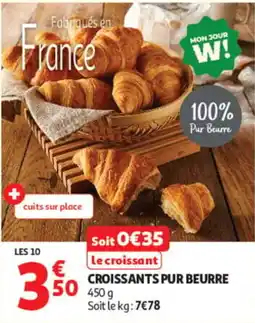 Auchan CROISSANTS PUR BEURRE offre
