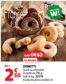 Auchan DONUT'S offre