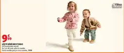 Auchan INEXTENSO VESTE BÉBÉ offre