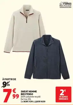 Auchan INEXTENSO SWEAT HOMME offre