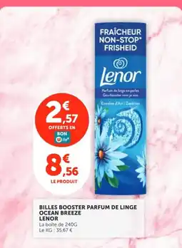 Utile Lenor Billes Booster Parfum de Linge Ocean Breeze offre