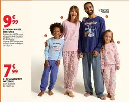 Auchan INEXTENSO PYJAMA ADULTE offre