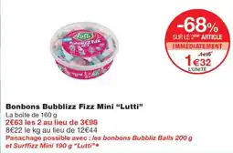 Monop' Lutti Bonbons Bubblizz Fizz Mini offre