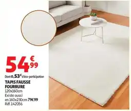 Auchan Tapis fausse fourrure offre