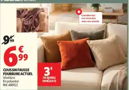 Auchan COUSSIN FAUSSE FOURRURE ACTUEL offre