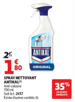 Auchan ANTIKAL SPRAY NETTOYANT offre