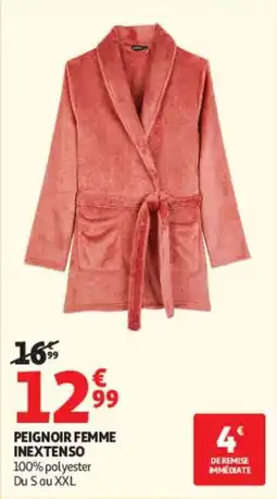 Auchan INEXTENSO PEIGNOIR FEMME offre