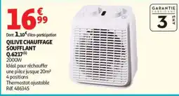 Auchan QILIVE CHAUFFAGE SOUFFLANT offre