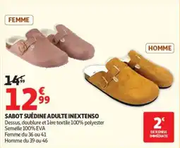 Auchan INEXTENSO SABOT SUÉDINE ADULTE offre