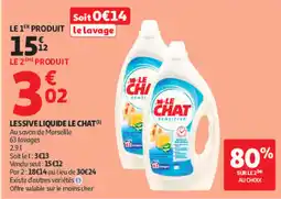Auchan LE CHAT Lessive liquide offre