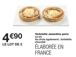 Monop' Tartelette amandine poire offre