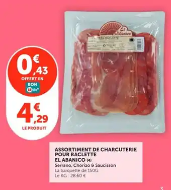 EL ABANICO Assortiment de charcuterie pour raclette