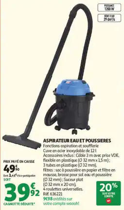 Auchan ASPIRATEUR EAU ET POUSIERES offre