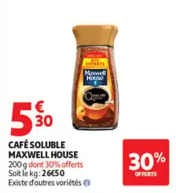 Auchan Maxwell House Café soluble offre