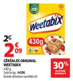 Auchan Weetabix Céréales Original offre
