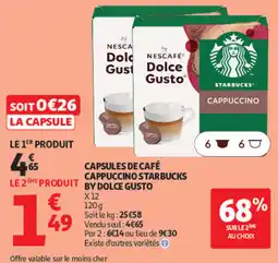 Auchan NESCAFÉ Dolce Gusto Cappuccino Starbucks offre