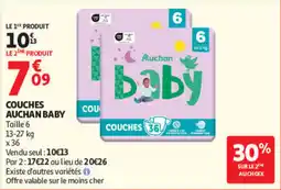 Auchan Auchan Baby Couches offre