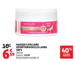 Auchan SIM'S MASQUE CAPILLAIRE DÉFINITION BOUCLES LAURA offre