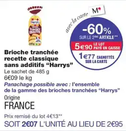 Monop' Harrys Brioche tranchée offre