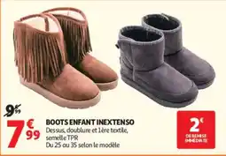 Auchan INEXTENSO BOOTS ENFANT offre