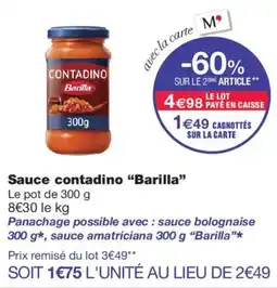 Monop' Barilla Sauce contadino offre