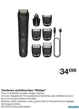 Monop' Philips Tondeuse multifonction offre