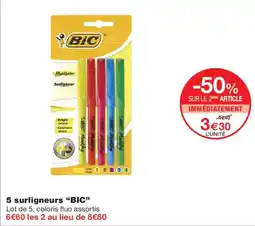 Monop' BIC surligneurs offre