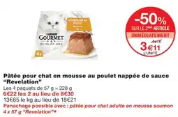 Monop' PURINA GOURMET Pâtée pour chat en mousse offre