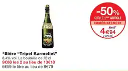 Monop' Tripel Karmeliet offre
