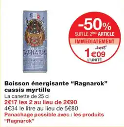 Monop' Ragnarok Boisson énergisante offre