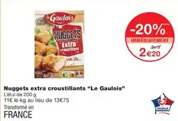 Monop' Le Gaulois Nuggets extra croustillants offre