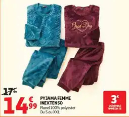 Auchan INEXTENSO PYJAMA FEMME offre