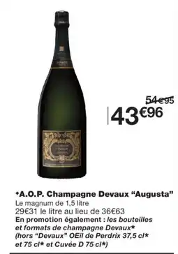 Monop' Devaux Champagne Augusta offre