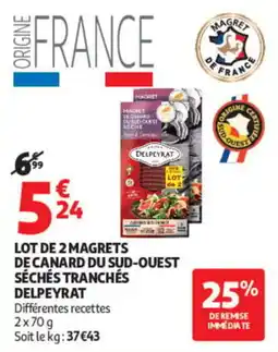 Auchan Delpyrat Magrets de canard offre