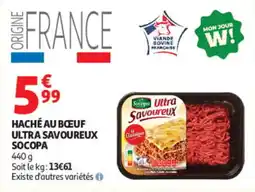 Auchan SOCOPA HACHÉ AU BŒUF offre