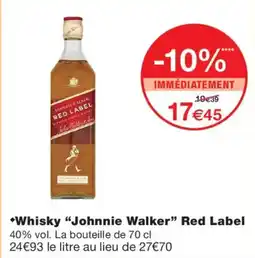 Monop' Johnnie Walker Red Label offre