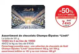 Monop' Lindt Champs-Élysées offre