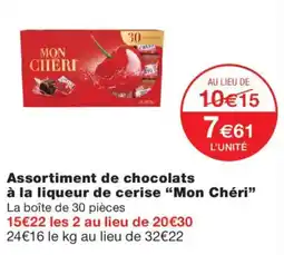 Monop' Mon Chéri Assortiment de chocolats offre