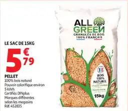 Auchan ALL GREEN Granulés de bois offre