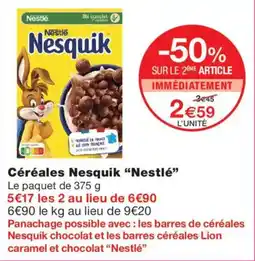 Monop' Nesquik Céréales offre