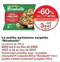 Monop' Bonduelle Poêlée parisienne offre