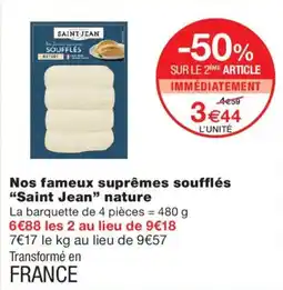 Monop' Saint Jean soufflés offre